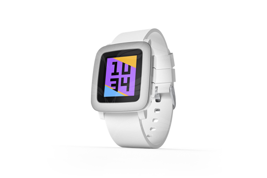 Pebble Time White / elegancki zegarek