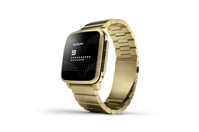 Pebble Time Steel Gold Stainless / išmanusis laikrodis