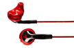 Yurbuds Inspire Duro with cloth cord Kevlar (red/black)